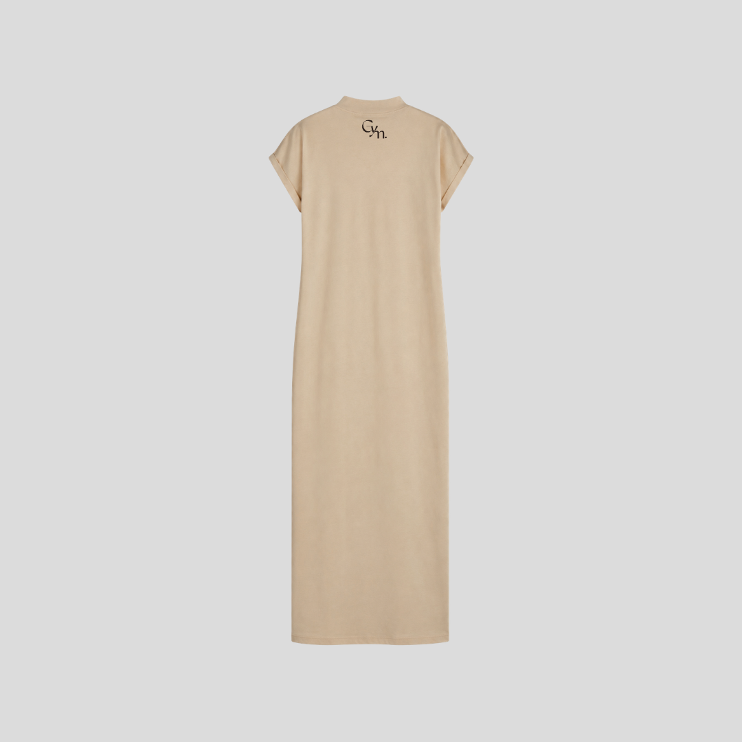 Go Yum Mum Extended Shoulder Midi Dress