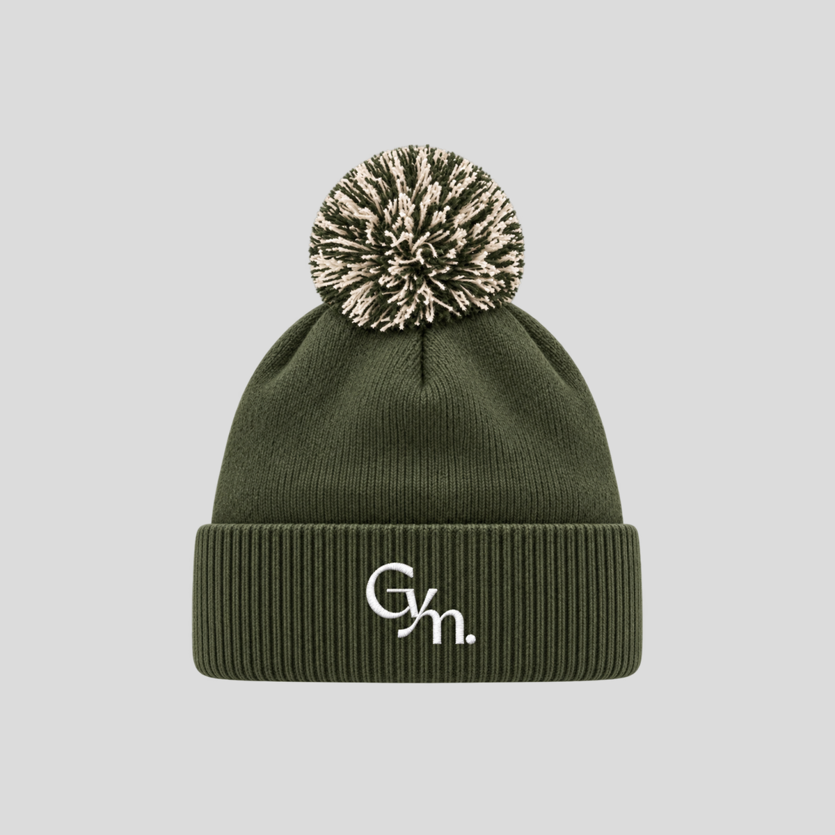 GYM Two-Tone Pom Pom Beanie