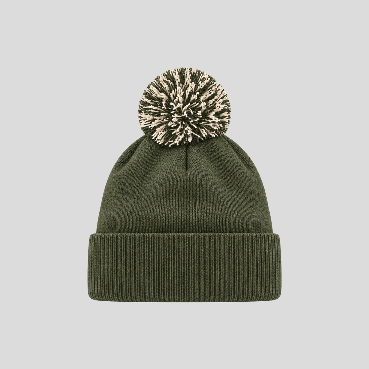 GYM Two-Tone Pom Pom Beanie