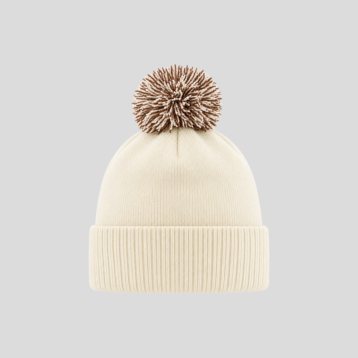 GYM Two-Tone Pom Pom Beanie