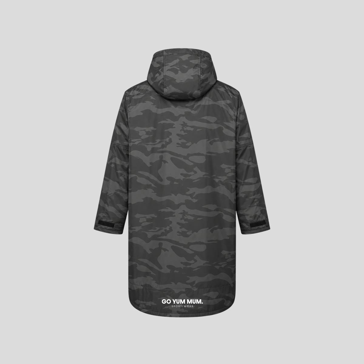 All-Seasons Waterproof Changing Robe - Black Camo/Cool Grey
