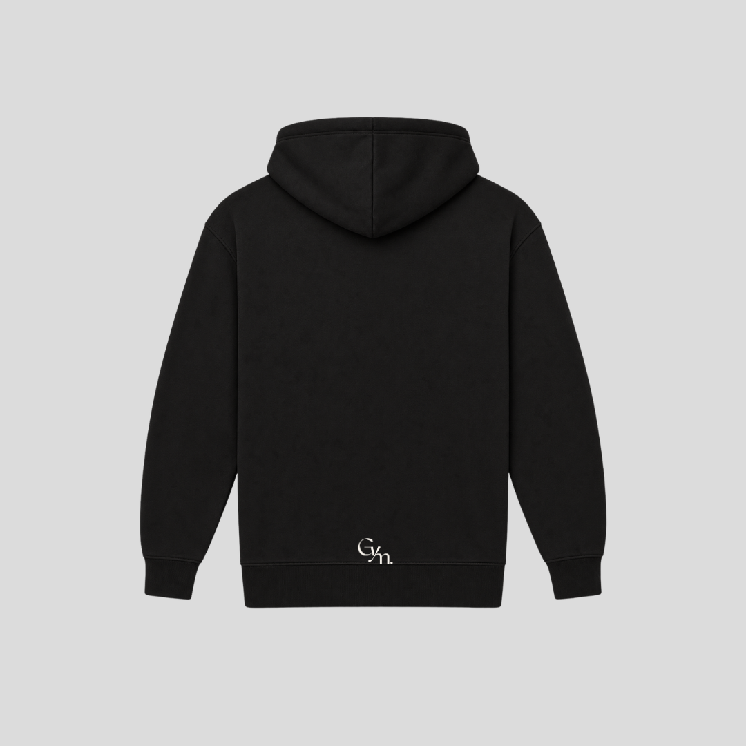 Go Yum Mum Recycled Cotton Hoodie - Black