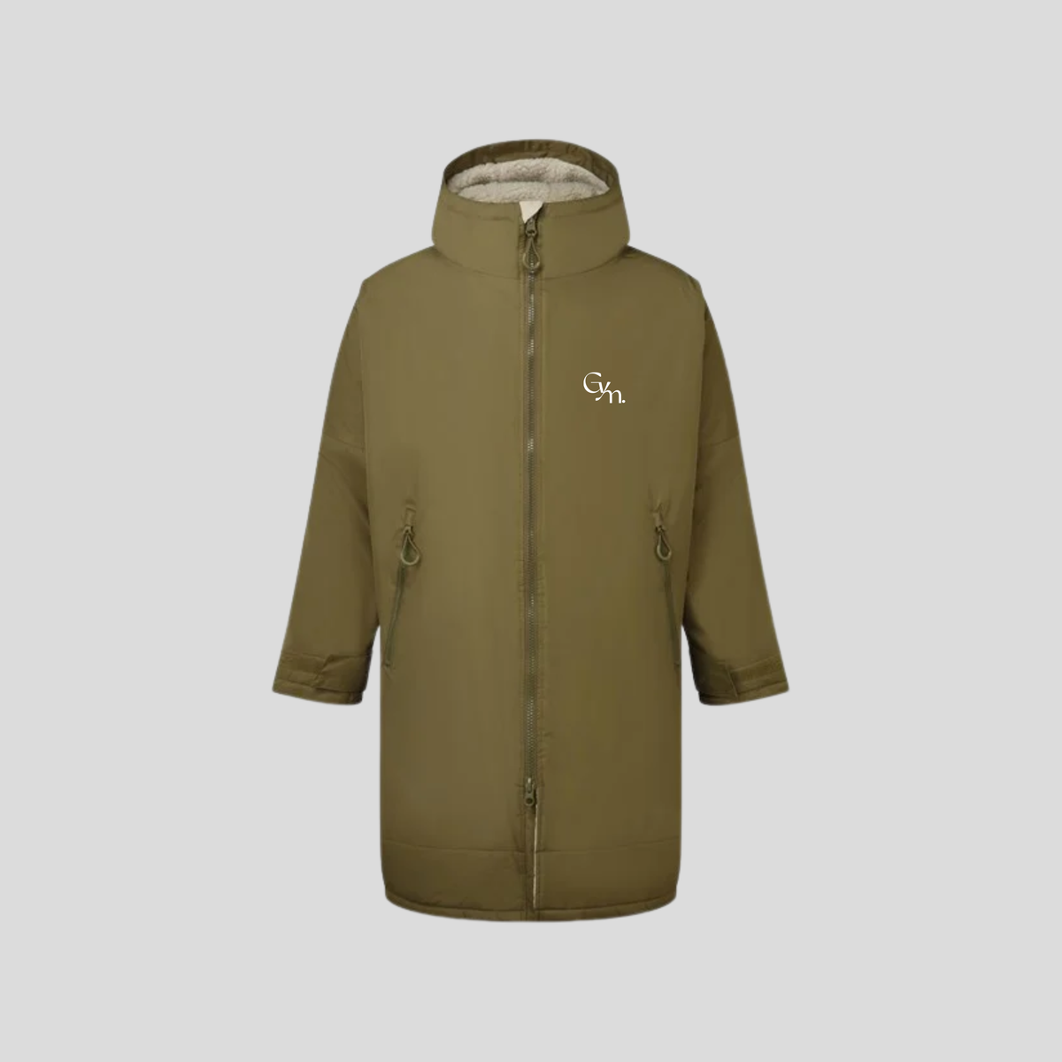 All-Seasons Waterproof Changing Robe - Olive/Natural