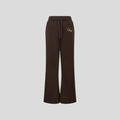 Go Yum Mum Wide Leg Joggers - Chocolate