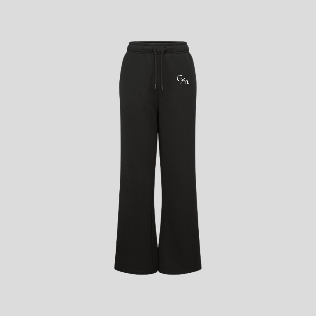 Go Yum Mum Wide Leg Joggers - Black