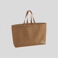 Go Yum Mum Oversized Canvas Tote Bag - Caramel