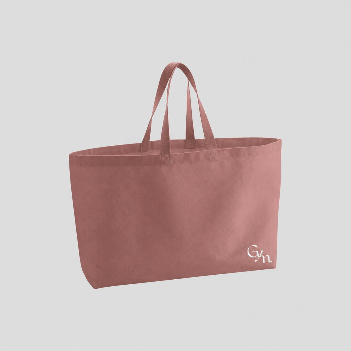 Go Yum Mum Oversized Canvas Tote Bag - Rose Pink