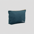 Go Yum Mum Velvet Accessory Bag - Blue Topaz