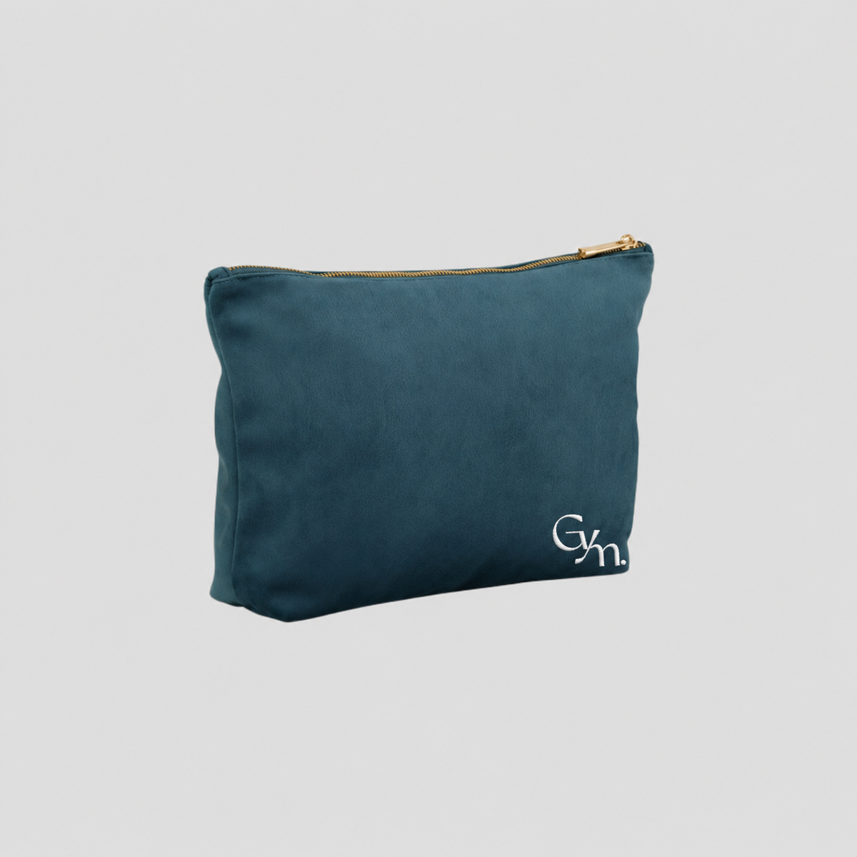 Go Yum Mum Velvet Accessory Bag - Blue Topaz